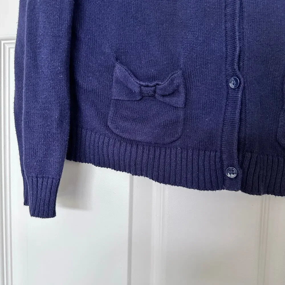 Gymboree blue bow Cardigan - Size medium